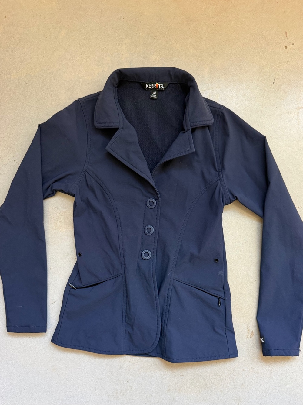 Kerrits Navy Three-Button equestrian show coat Blazer